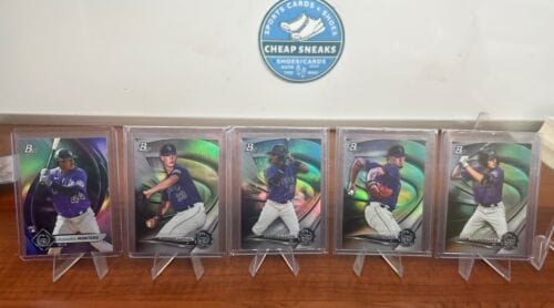 Cheap Sneaks Footwear/Sports Cards Colardo Rockies 2022 Bowman Platinum Prospect Lot Brown, Amado, Rock,