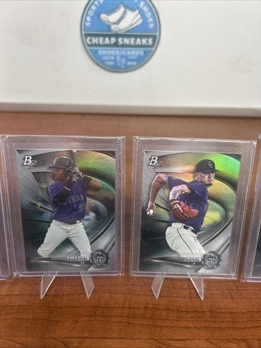Cheap Sneaks Footwear/Sports Cards Colardo Rockies 2022 Bowman Platinum Prospect Lot Brown, Amado, Rock,