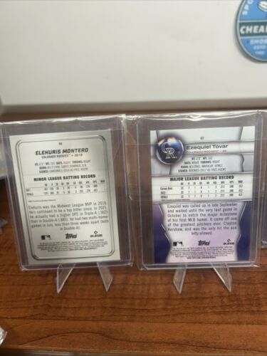 Cheap Sneaks Footwear/Sports Cards Colorado Rockies 2022/23 Bowman Platinum Lot Jones RC, Tovar RC, Monte
