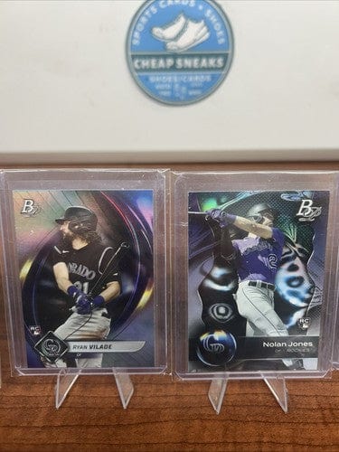 Cheap Sneaks Footwear/Sports Cards Colorado Rockies 2022/23 Bowman Platinum Lot Jones RC, Tovar RC, Monte