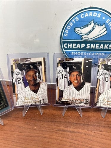 Cheap Sneaks Footwear/Sports Cards Colorado Rockies Lot Walker,Galarraga,Bichette,Burks 1998 Topps MLB St