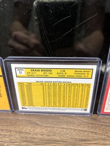 Cheap Sneaks Footwear/Sports Cards Craig Biggio RC Lot (3) Houston Astros 1989 Donruss RC, 90 Score, 22 A