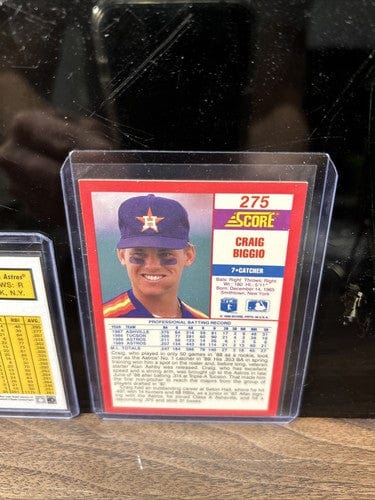 Cheap Sneaks Footwear/Sports Cards Craig Biggio RC Lot (3) Houston Astros 1989 Donruss RC, 90 Score, 22 A