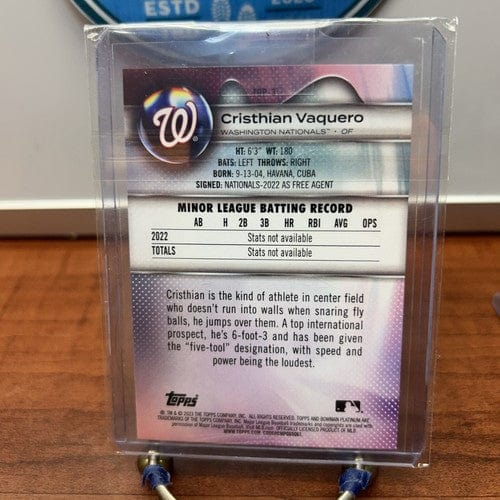 Cheap Sneaks Footwear/Sports Cards Cristhian Vaquero 2023 Bowman Platinum Prospects Ice Foil + Base Paral