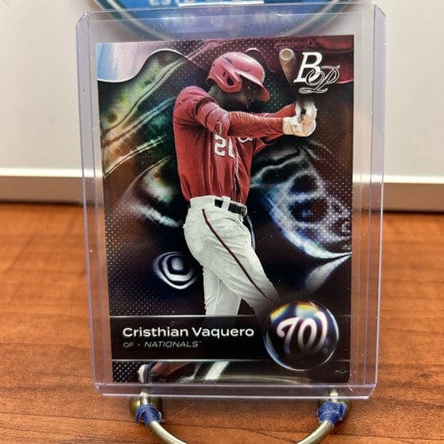 Cheap Sneaks Footwear/Sports Cards Cristhian Vaquero 2023 Bowman Platinum Prospects Ice Foil + Base Paral