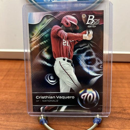 Cheap Sneaks Footwear/Sports Cards Cristhian Vaquero 2023 Bowman Platinum Prospects Ice Foil + Base Paral