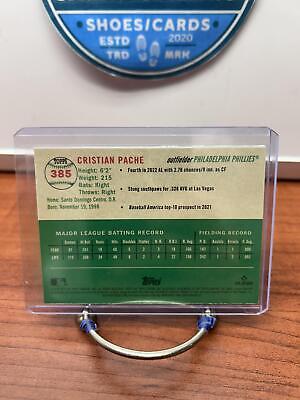 Cheap Sneaks Footwear/Sports Cards Cristian Pache 2023 Topps Chrome Platinum Anniversary #385 Philadelphi