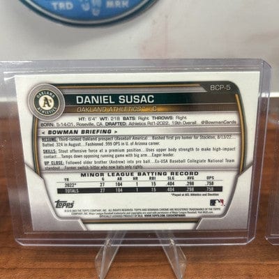 Cheap Sneaks Footwear/Sports Cards Daniel Susac Lot(3) 24 Bowman Chrome  Lunar Glow Refractor+23 Bowman C