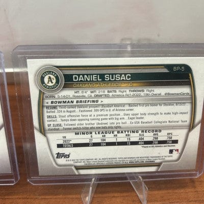 Cheap Sneaks Footwear/Sports Cards Daniel Susac Lot(3) 24 Bowman Chrome  Lunar Glow Refractor+23 Bowman C