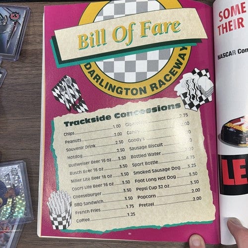 Cheap Sneaks Footwear/Sports Cards Darlington Southern 500 Sept. 1996 Souvenir NASCAR Race Program Jeff G