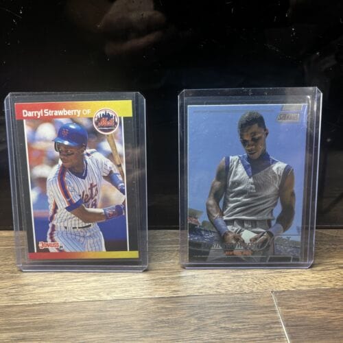 Cheap Sneaks Footwear/Sports Cards Darryl Strawberry 2 Card Lot 89 Donruss#147 2022 Stadium Club #164