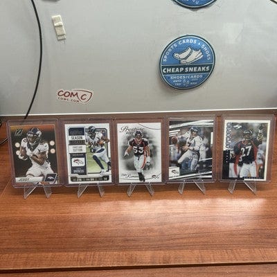 Cheap Sneaks Footwear/Sports Cards Denver Broncos Lot of 5 Bill Romanowski 23 Prestige,J Elway, Atwater,J