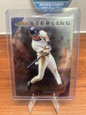 Cheap Sneaks Footwear/Sports Cards Derek Jeter 1999 Topps Finest STERLING BASEBALL #258 Yankees