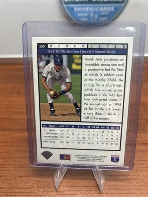 Cheap Sneaks Footwear/Sports Cards Derek Jeter (RC) 1994 Upper Deck BASEBALL #550 ROOKIE RC Yankees