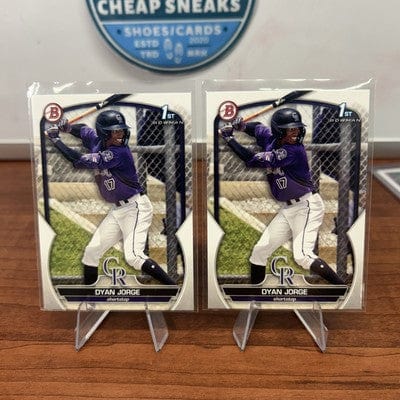 Cheap Sneaks Footwear/Sports Cards Dyan Jorge 2023 Bowman 1st Prospect #BP-22 Colorado Rockies RC