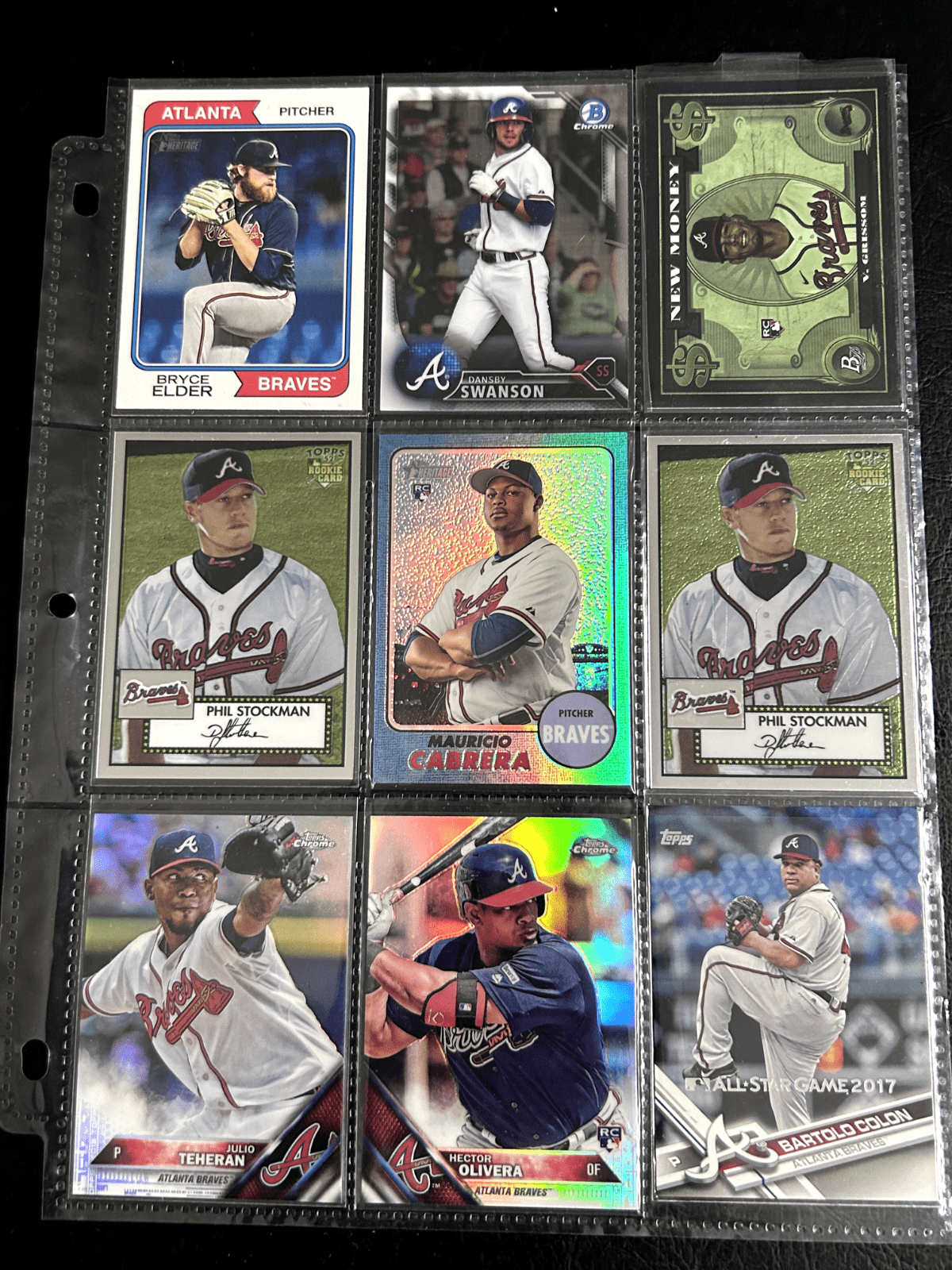 Cheap Sneaks Footwear/Sports Cards Elder,Grissom, Swanson, Stockman,Teheran,Colon, Ca Atlanta Braves Lots Topps, Topps Chrome, Bowman Chrome 2000-2024 10+ V