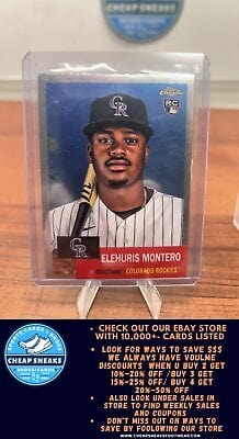 Cheap Sneaks Footwear/Sports Cards Elehuris Montero RC 2022 Topps Chrome Platinum Anniversary #143 Colora