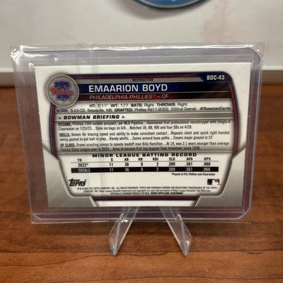 Cheap Sneaks Footwear/Sports Cards Emaarion Boyd 2023 Bowman Draft Chrome Refractor #BDC-43 Phillies
