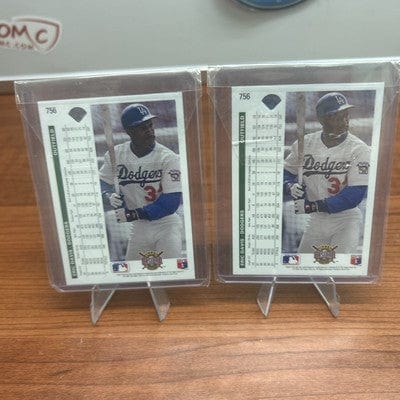 Cheap Sneaks Footwear/Sports Cards Eric Davis 1992 Upper Deck #756 Los Angeles Dodgers