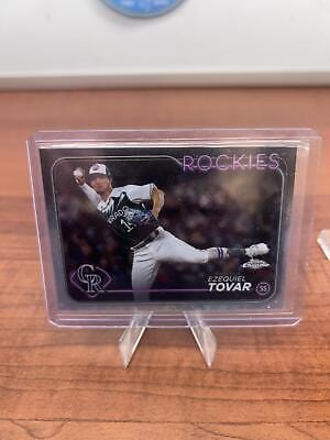 Cheap Sneaks Footwear/Sports Cards Ezequiel Tovar 2024 Topps Chrome Logofractor Edition #105 Colorado Roc