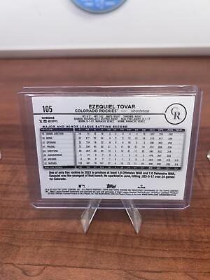 Cheap Sneaks Footwear/Sports Cards Ezequiel Tovar 2024 Topps Chrome Logofractor Edition #105 Colorado Roc
