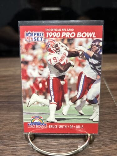 Cheap Sneaks Footwear/Sports Cards Football Card 1990 Pro Set Football #371 Bruce Smith PRO BOWL