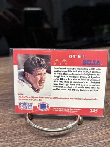 Cheap Sneaks Footwear/Sports Cards Football Card 🔥1990 Pro Set Football Card KENT HULL #345 Buffalo Bills Center NFL