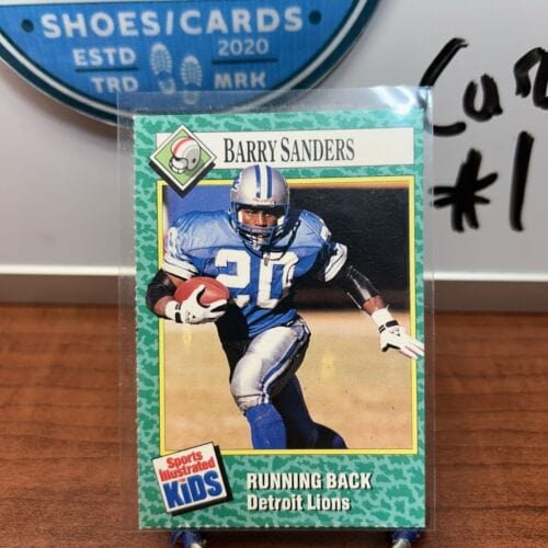 Cheap Sneaks Footwear/Sports Cards Football Card 1990 Sports Illustrated for Kids BARRY SANDERS #202 Detroit Lions  (1)