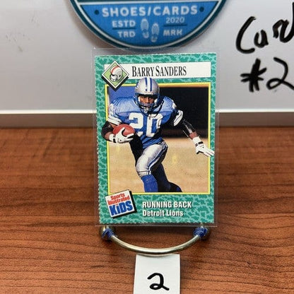 Cheap Sneaks Footwear/Sports Cards Football Card 1990 Sports Illustrated for Kids BARRY SANDERS #202 Detroit Lions  (2)