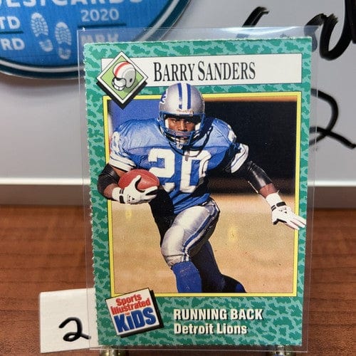 Cheap Sneaks Footwear/Sports Cards Football Card 1990 Sports Illustrated for Kids BARRY SANDERS #202 Detroit Lions  (2)