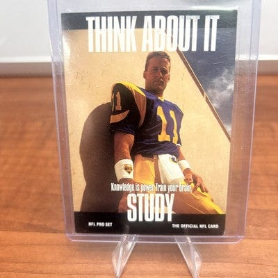 Cheap Sneaks Footwear/Sports Cards Football Card 1991 Pro Set Think About It Jim Everett #374 - Los Angeles Rams
