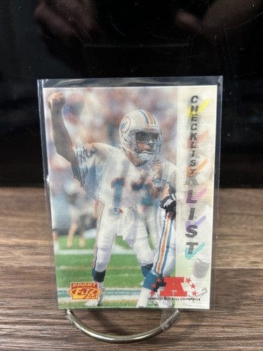 Cheap Sneaks Footwear/Sports Cards Football Card 1995 Sportflix Checklist #169 Dan Marino Dolphins Miami Dolphins