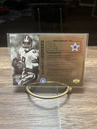 Cheap Sneaks Footwear/Sports Cards Football Card 1998 Upper Deck Super Powers Troy Aikman Card #S8