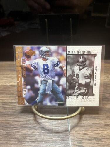 Cheap Sneaks Footwear/Sports Cards Football Card 1998 Upper Deck Super Powers Troy Aikman Card #S8