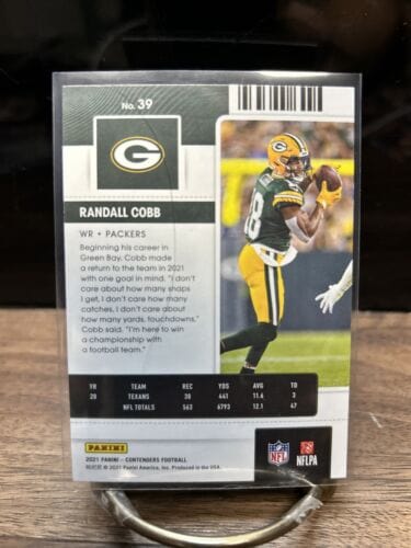 Cheap Sneaks Footwear/Sports Cards Football Card 2021 Panini Contenders Football Randall Cobb Base #39 Green Bay Packer