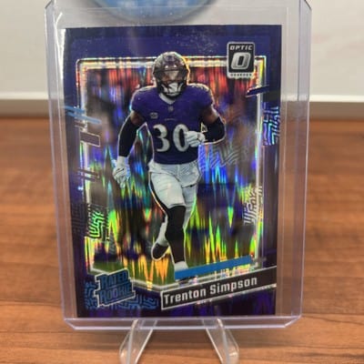 Cheap Sneaks Footwear/Sports Cards Football Card 2023 Donruss Optic Football Trenton Simpson Rated Rookie Purple Shock
