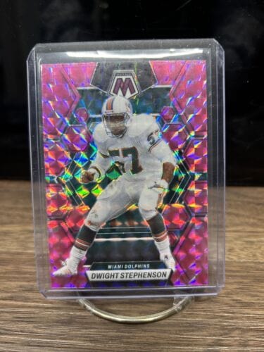 Cheap Sneaks Footwear/Sports Cards Football Card 2023 Mosaic Dwight Stephenson PINK CAMO MOSIAC PRIZM #148 Miami Dolphi