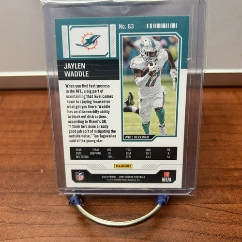 Cheap Sneaks Footwear/Sports Cards Football Card 2023 Panini Contenders Game Season Ticket #63 Jaylen Waddle  - Miami D