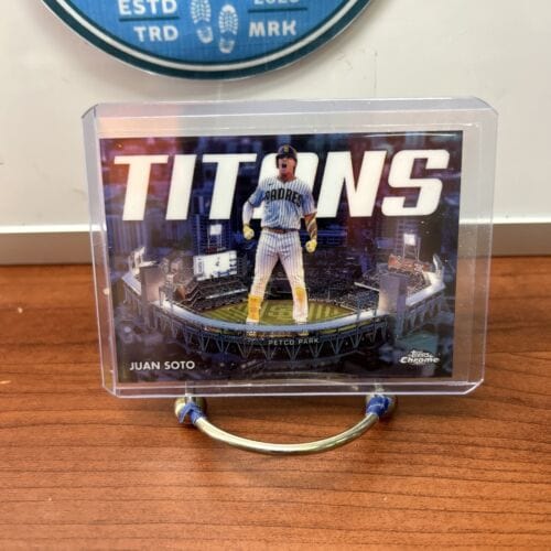 Cheap Sneaks Footwear/Sports Cards Football Card 2023 Topps Chrome - Titans Refractor Insert #CT-6 Juan Soto San Diego