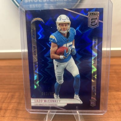 Cheap Sneaks Footwear/Sports Cards Football Card 2024 Panini Elite Status- Ladd McConkey  #/875 Los Angeles Chargers