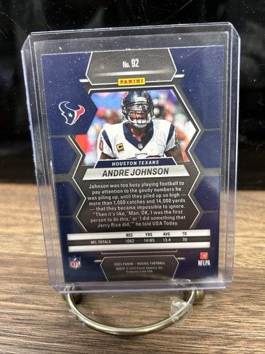 Cheap Sneaks Footwear/Sports Cards Football Card Andre Johnson 2023 Mosaic Football Card Base #92 Houston Texans