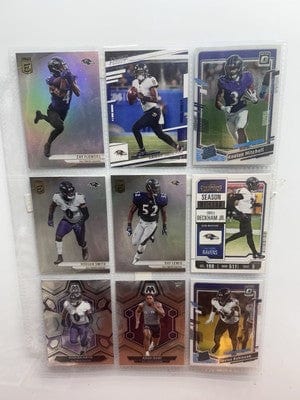 Cheap Sneaks Footwear/Sports Cards Football Card Baltimore Ravens Football Lot (9) 2024 Donruss Elite Zay Flowers, Lama