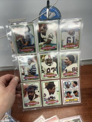 Cheap Sneaks Footwear/Sports Cards Football Card Buffalo Bills 12 Card NFL Lot  1980 Topps Football EX