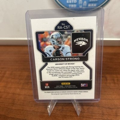 Cheap Sneaks Footwear/Sports Cards Football Card Carson Strong 2022 Prizm Draft Auto RA-CST Nevada Eagles RC