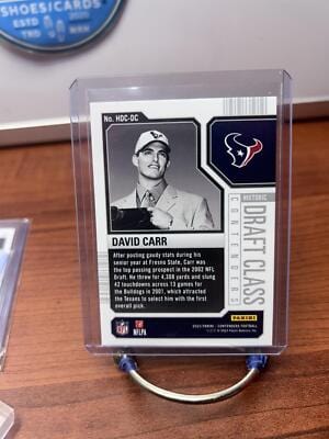 Cheap Sneaks Footwear/Sports Cards Football Card David Carr 2023 Panini Contenders Historic Draft Class Contenders #HDC