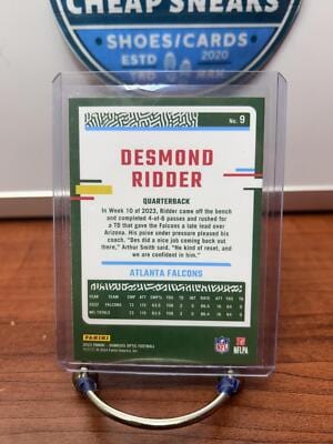 Cheap Sneaks Footwear/Sports Cards Football Card Desmond Ridder 2023 Donruss Optic #9 Atlanta Falcons