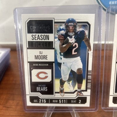 Cheap Sneaks Footwear/Sports Cards Football Card DJ Moore 2023 Panini Contenders Season Ticket#18  Gold, Red Parallel +