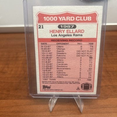 Cheap Sneaks Footwear/Sports Cards Football Card Henry Ellard 1988 Topps 1000 Yard Club #21 EX Card Los Angeles/St Loui
