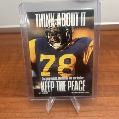 Cheap Sneaks Footwear/Sports Cards Football Card Jackie Slater 1991 Pro Set - Think About It Small Text on Back #378 Ra