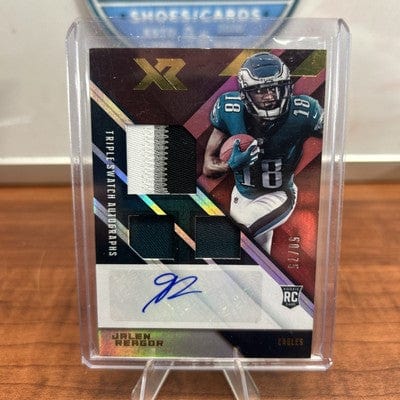 Cheap Sneaks Footwear/Sports Cards Football Card Jalen Reagor (RC)2020 Panini XR RPA Triple Swatch Auto #213  /75 Eagle